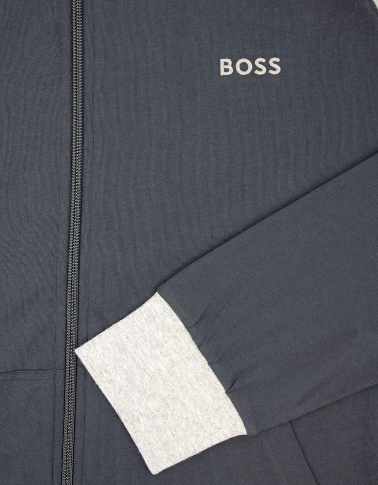 Hugo Boss Mix&match Logo Zip Funnel Neck Navy 403