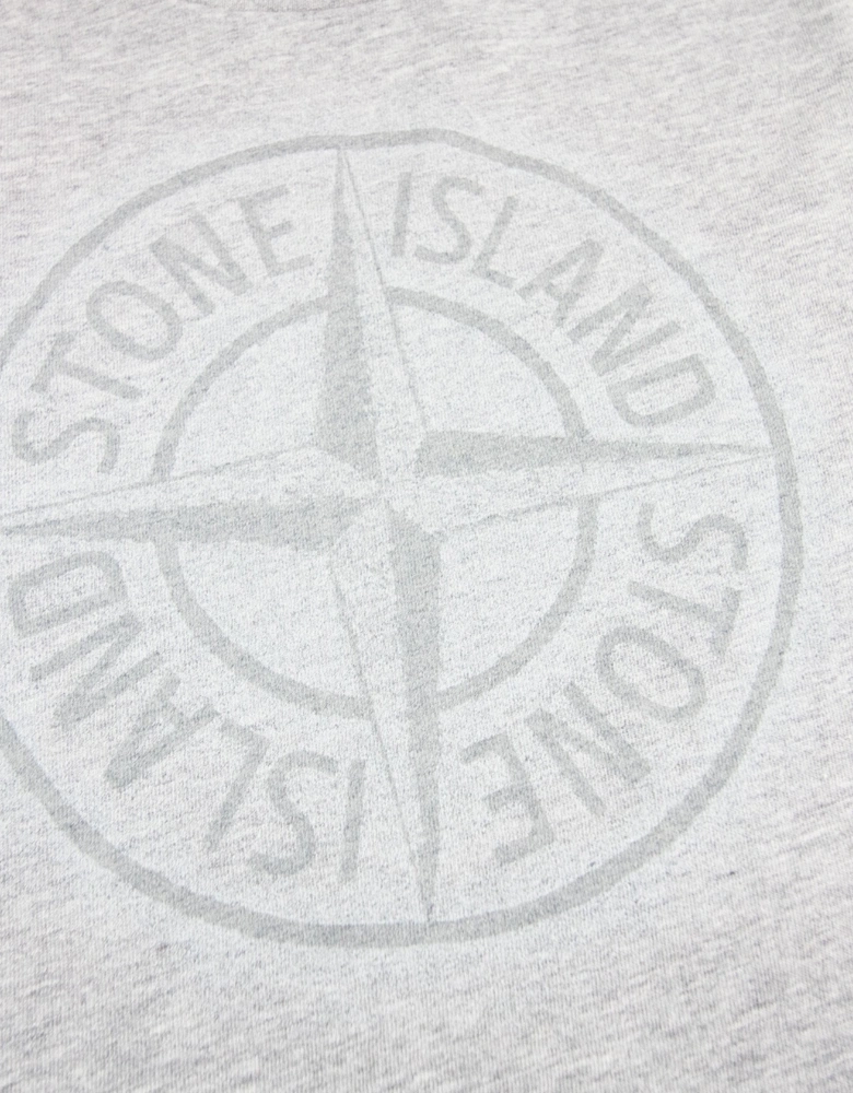 Stone Island Junior 21154 Compass L/s T Shirt Grey V1064