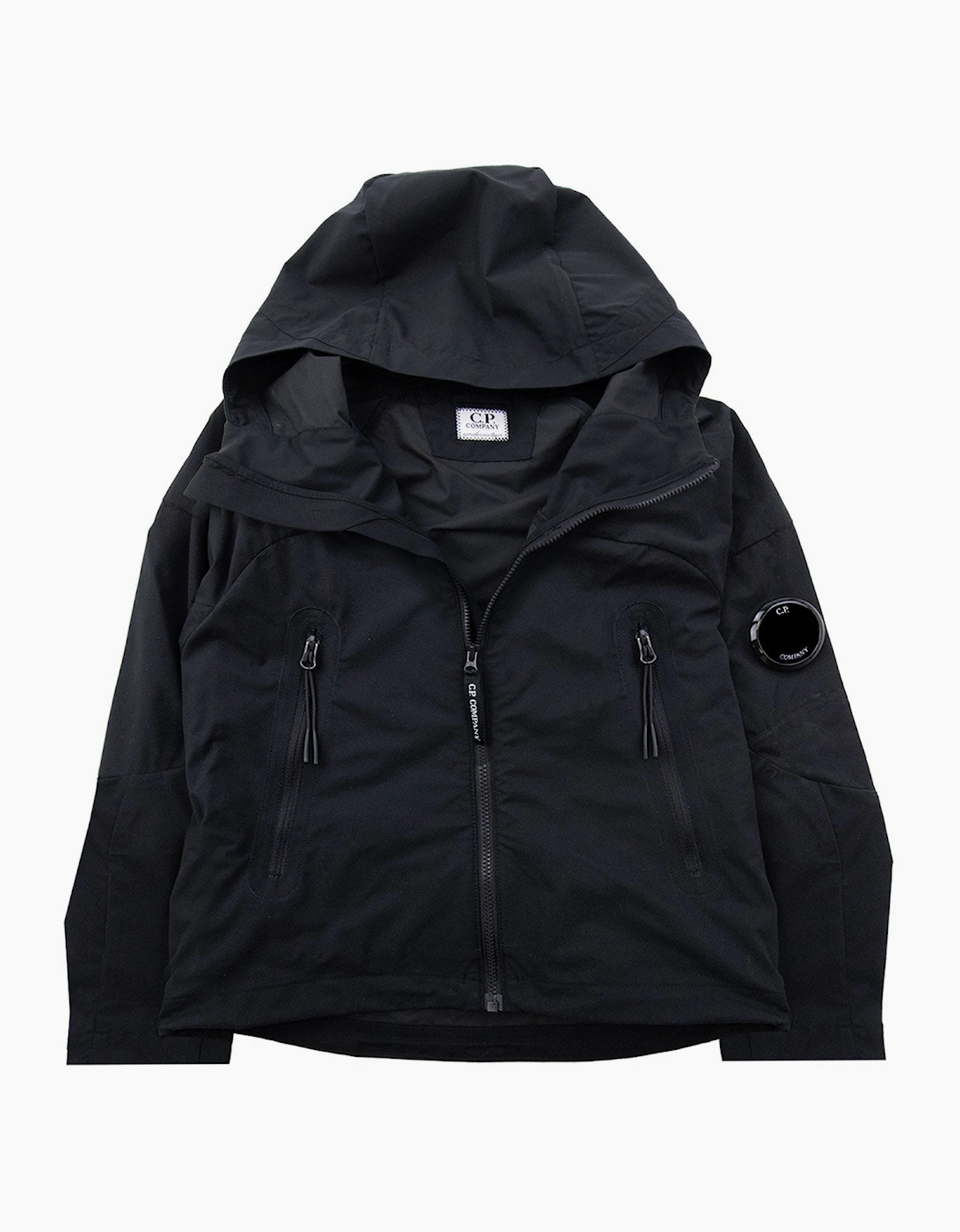 Cp Company Undersixteen U16 Pro Tek Hooded Jacket Black 999
