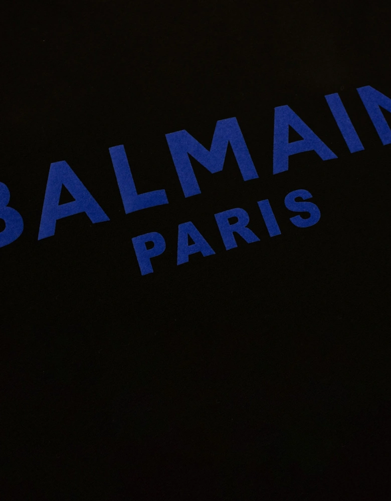 Balmain Embossed Logo T Shirt Black
