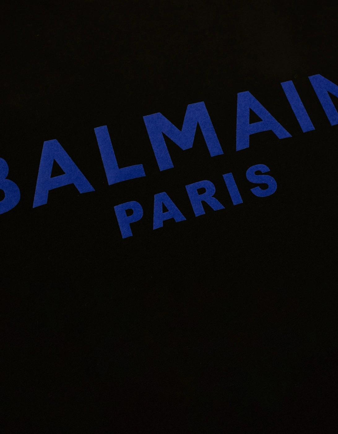 Balmain Embossed Logo T Shirt Black