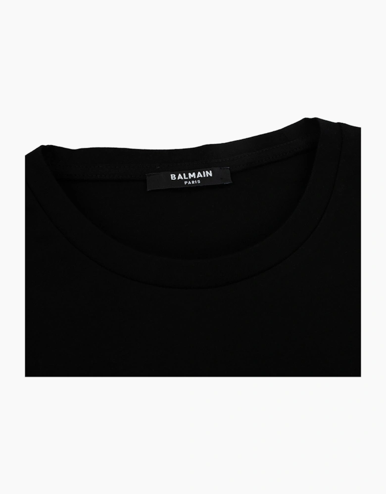 Balmain Embossed Logo T Shirt Black
