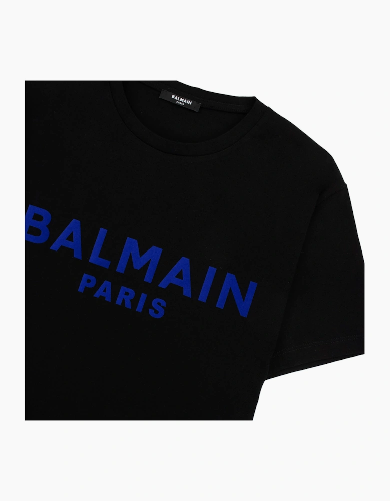 Balmain Embossed Logo T Shirt Black