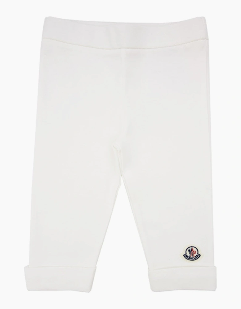 Moncler Junior Teddy Bear Logo Cotton Set White F02