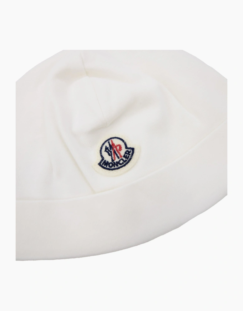 Moncler Junior Teddy Bear Logo Cotton Set White F02