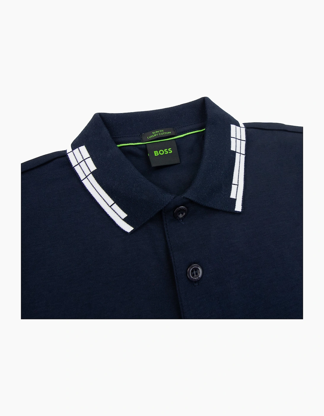 Hugo Boss Paule Slim Fit Laxury Cotton Polo Navy 402