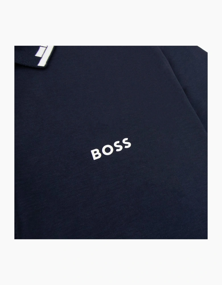 Hugo Boss Paule Slim Fit Laxury Cotton Polo Navy 402