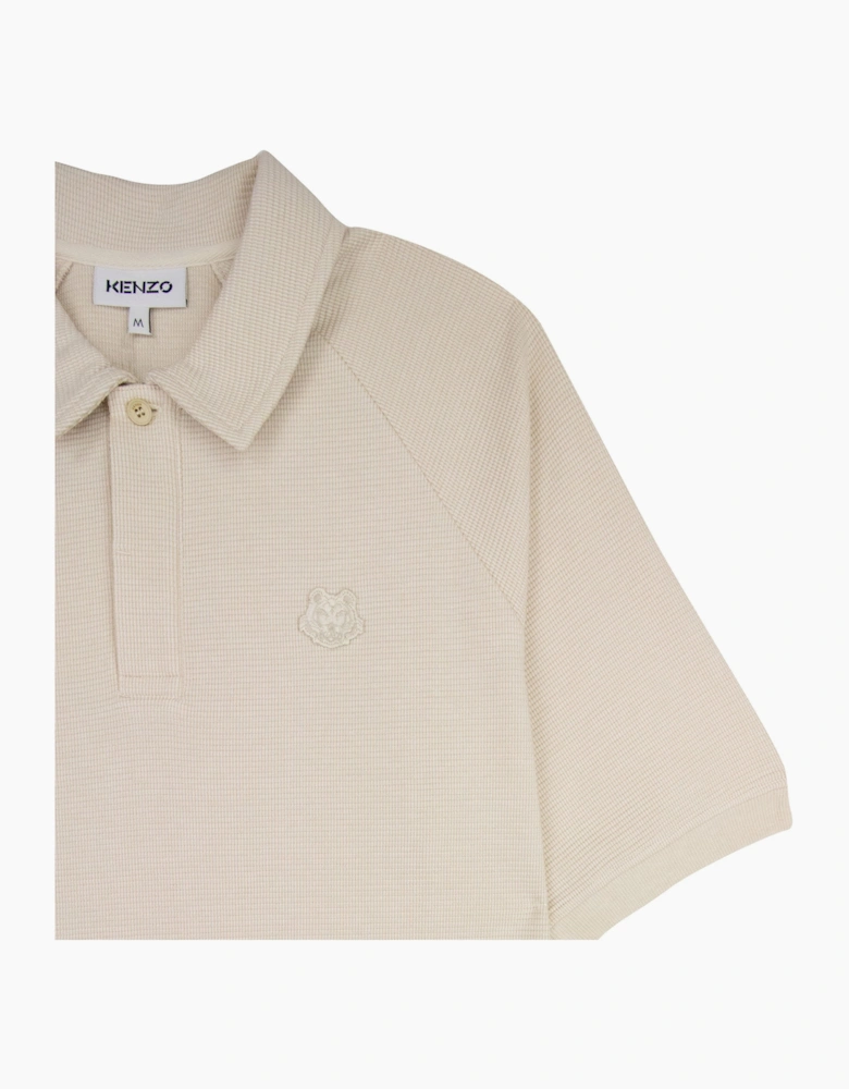 Kenzo Waffle Polo Beige 08