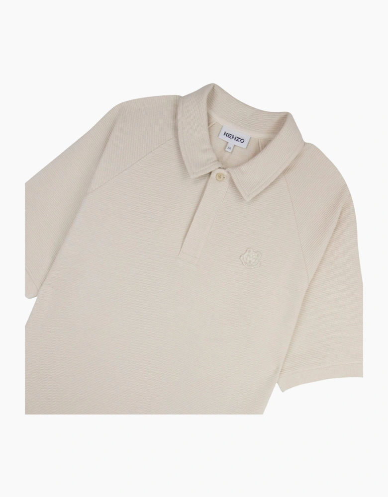 Kenzo Waffle Polo Beige 08