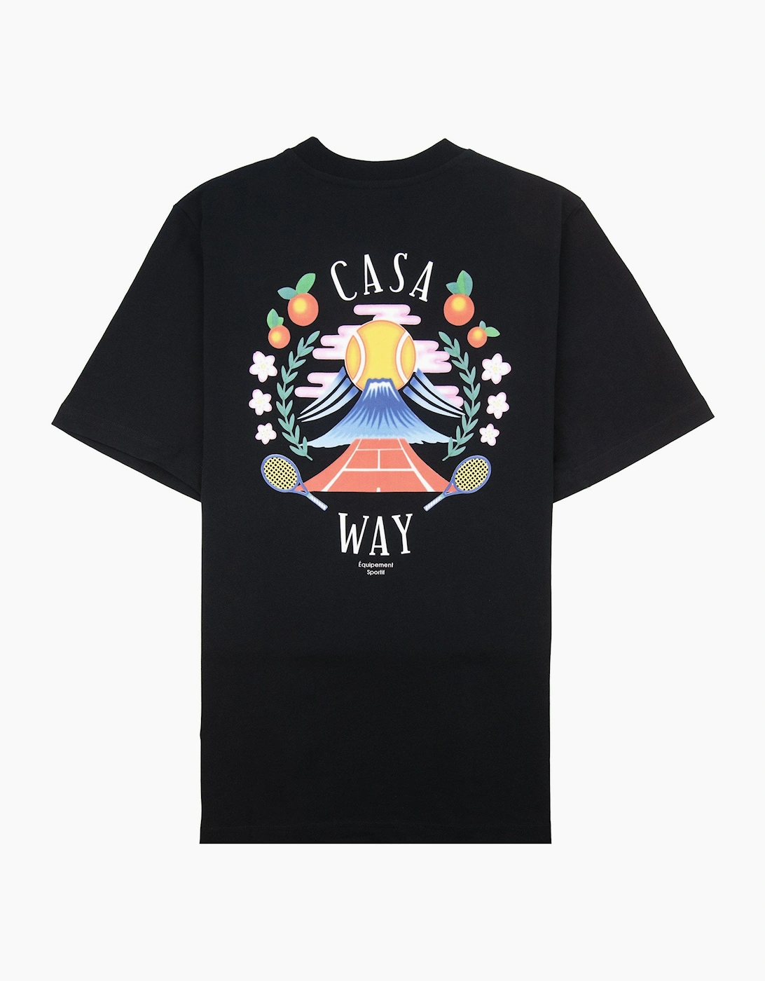 Casablanca Casa Way Mountain Short Sleeve T-shirt Black