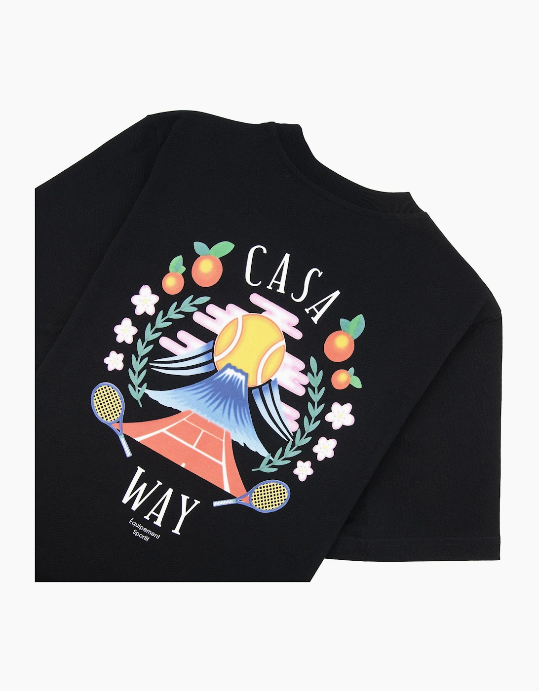 Casablanca Casa Way Mountain Short Sleeve T-shirt Black