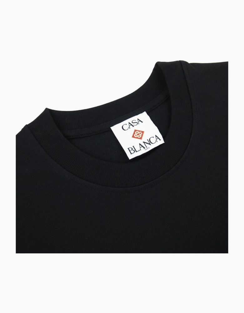 Casablanca Casa Way Mountain Short Sleeve T-shirt Black