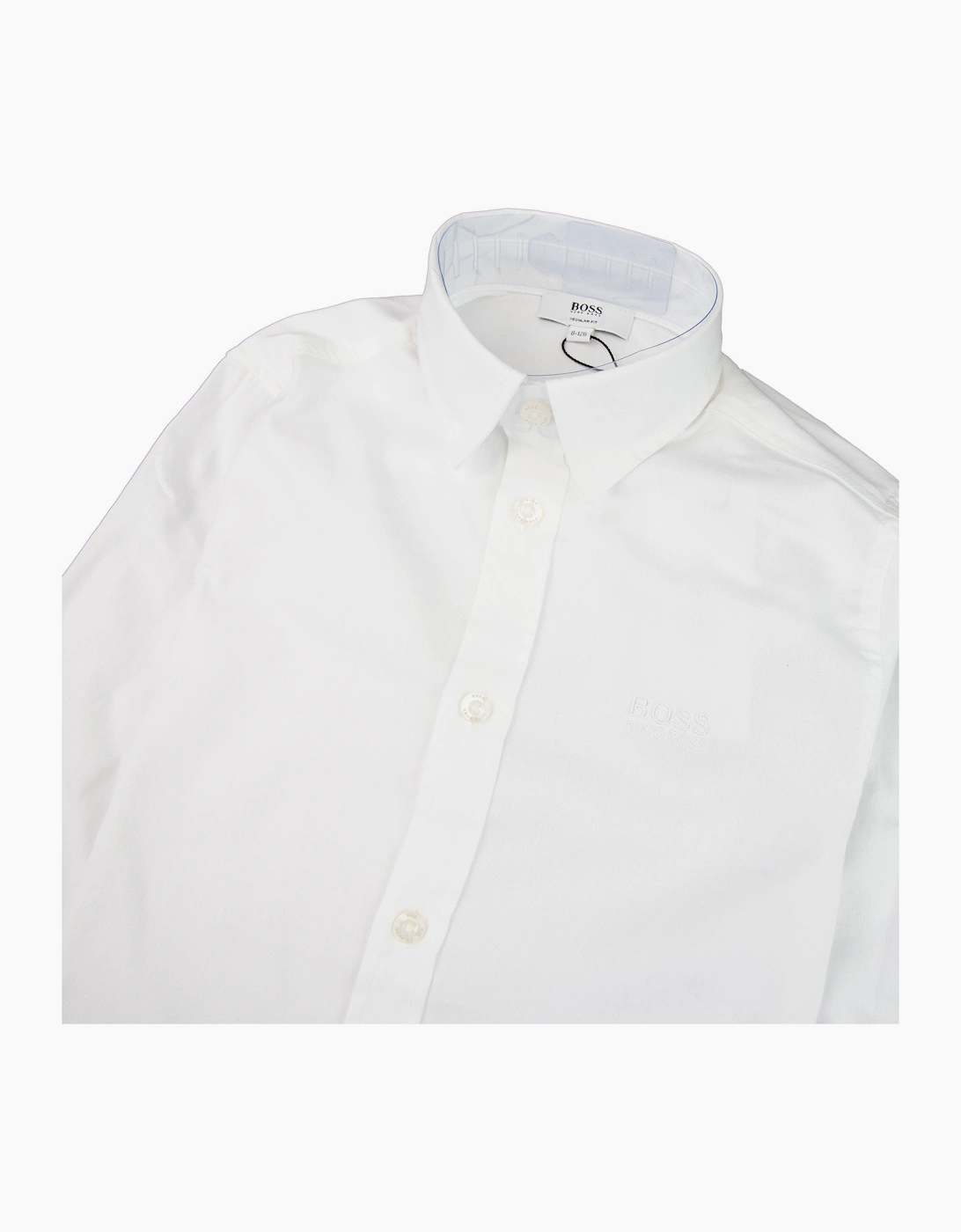 Hugo Boss Kids Long Sleeve Shirt White