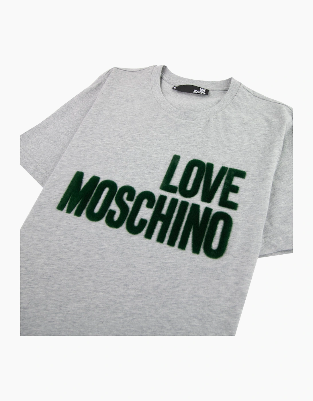 Love Moschino Logo T-shirt Grey 0489