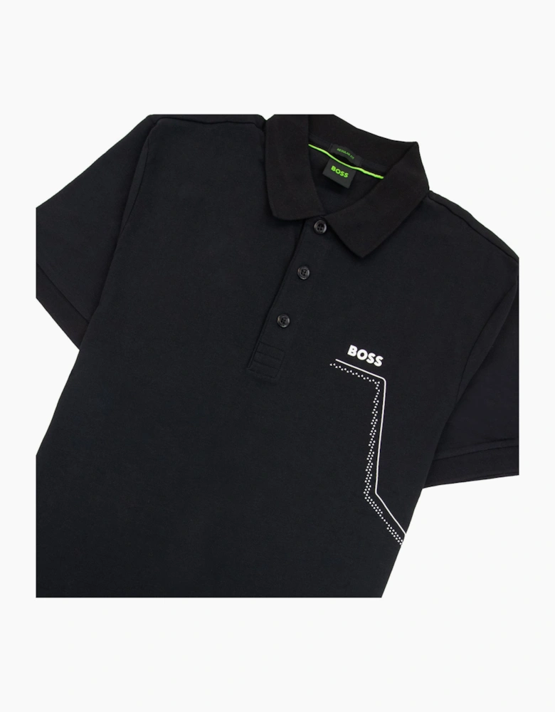 Hugo Boss Paddy 3 Regular Fit Polo Black 001