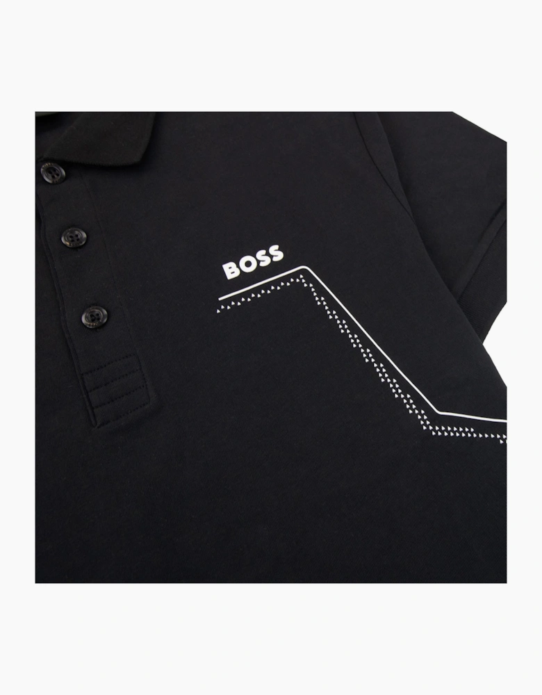 Hugo Boss Paddy 3 Regular Fit Polo Black 001