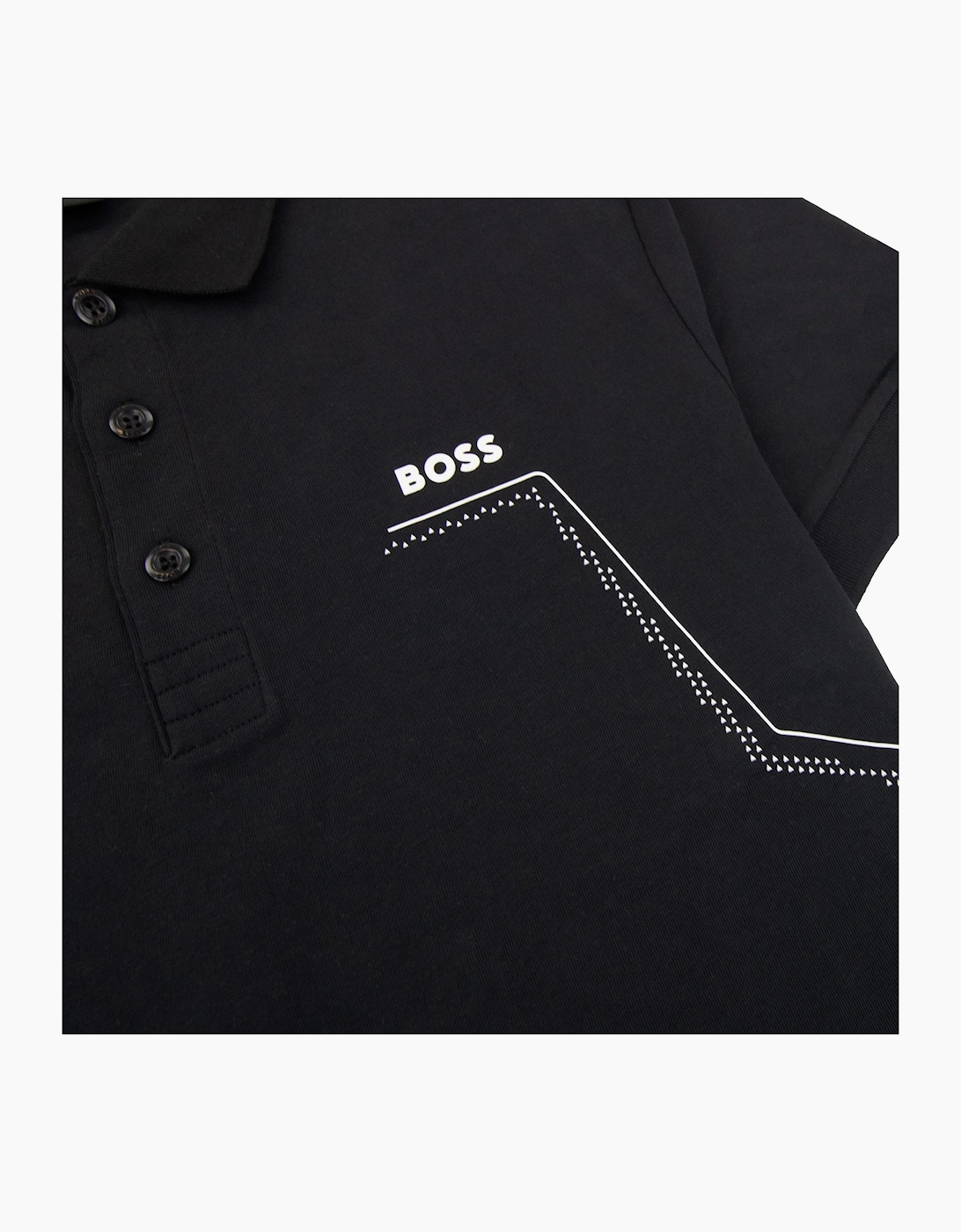 Hugo Boss Paddy 3 Regular Fit Polo Black 001