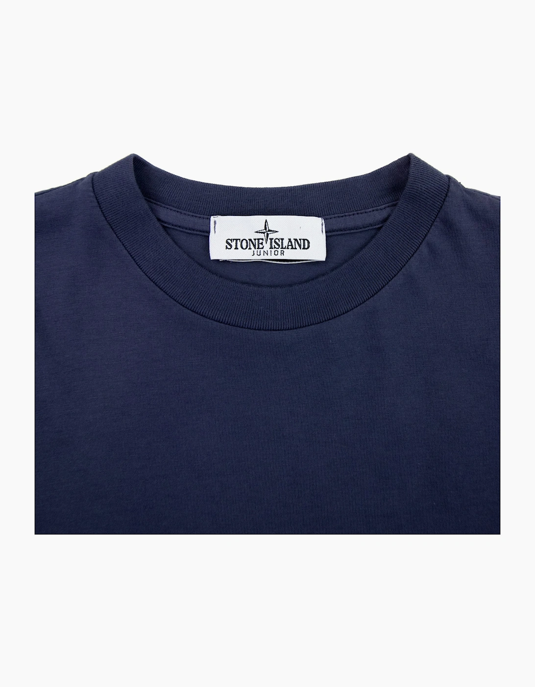 Stone Island Junior 21054 Logo T Shirt Navy Blue V0028