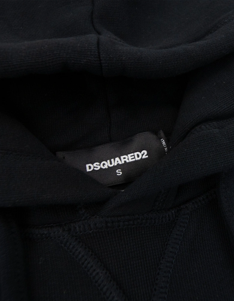 Dsquared2 Leaf Logo Hoodied Sweatshirt Black