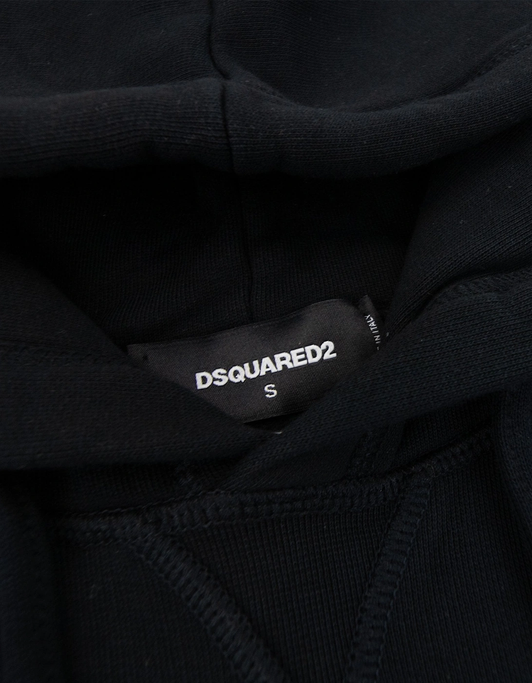 Dsquared2 Leaf Logo Hoodied Sweatshirt Black