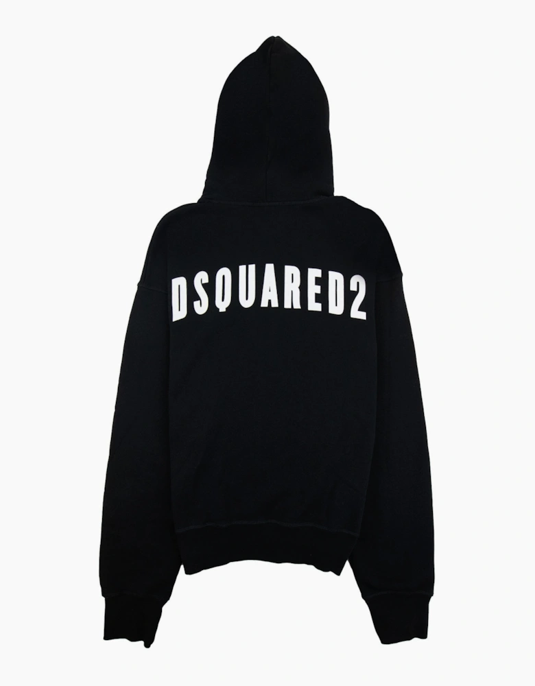 Dsquared2 Leaf Logo Hoodied Sweatshirt Black