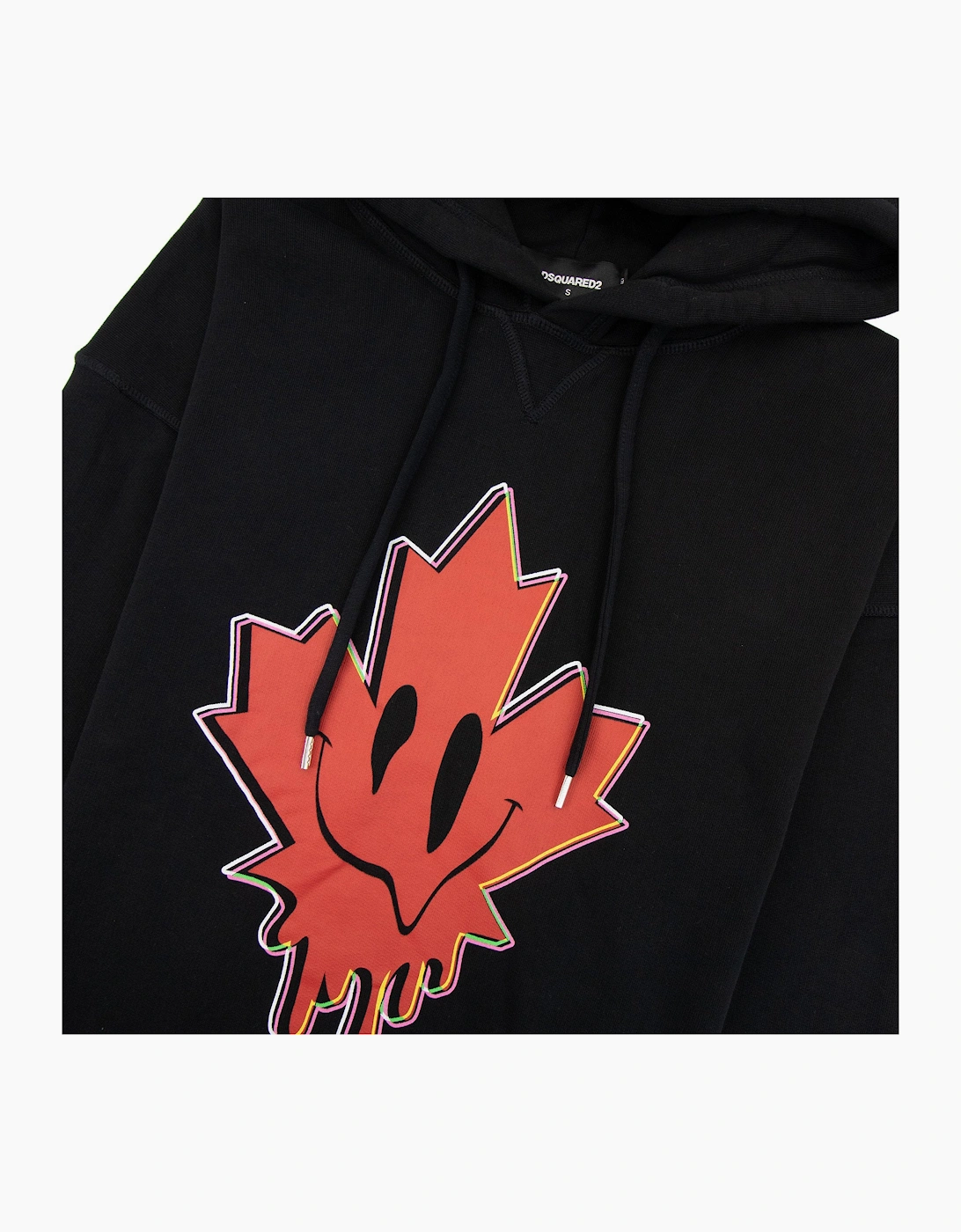 Dsquared2 Leaf Logo Hoodied Sweatshirt Black