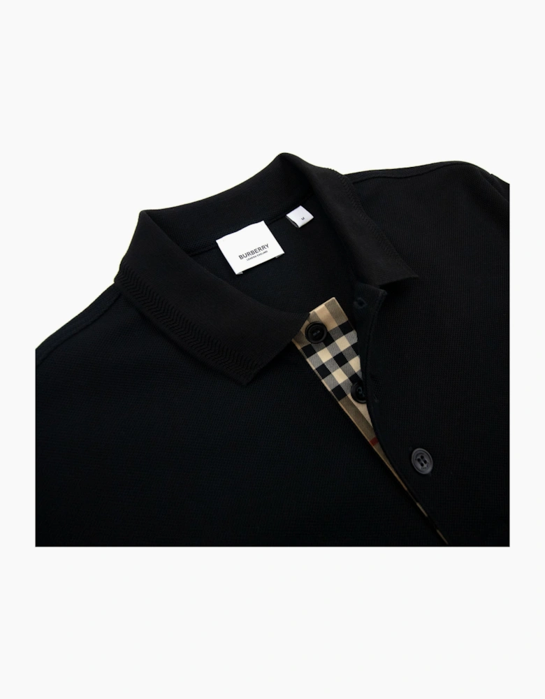 Burberry Manzoni Monogram Pique Polo Black