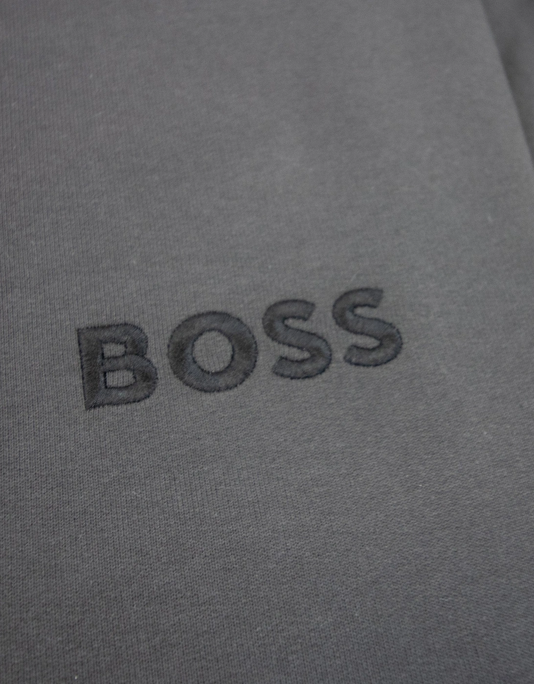 Hugo Boss Heritage Embroidered Logo Sweatshirt Dark Grey 022