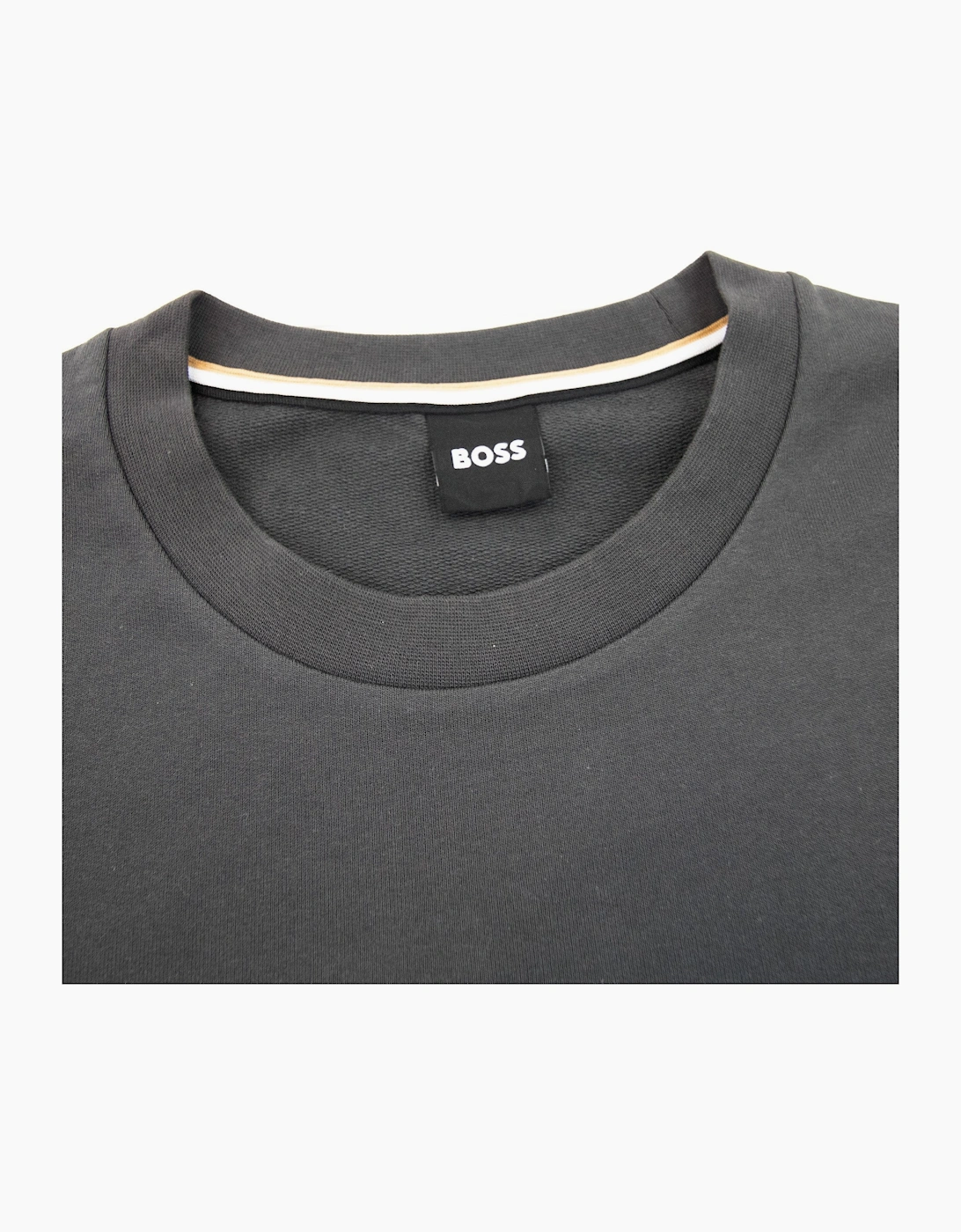 Hugo Boss Heritage Embroidered Logo Sweatshirt Dark Grey 022