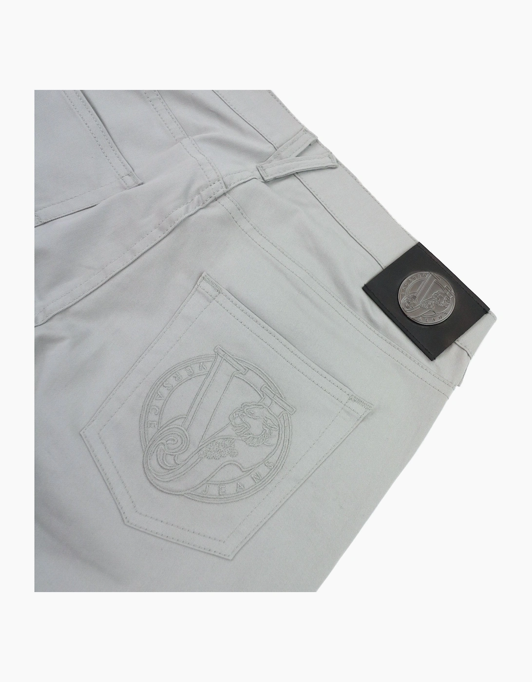 Versace Jeans Round Tiger Slim Fit Jeans Grey