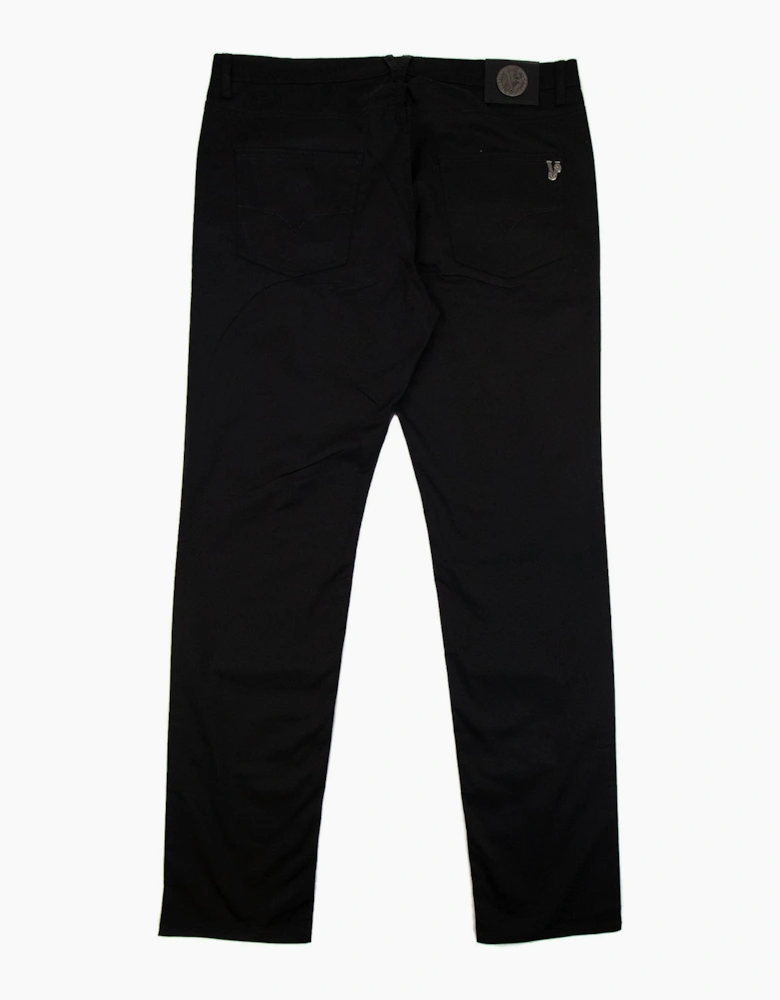 Versace Jeans Pocket Tiger Gabardine Reg Fit Jean Black