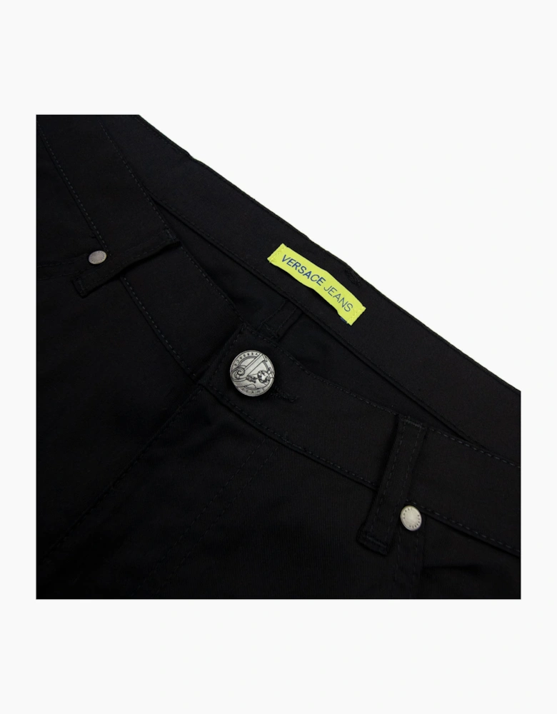 Versace Jeans Pocket Tiger Gabardine Reg Fit Jean Black