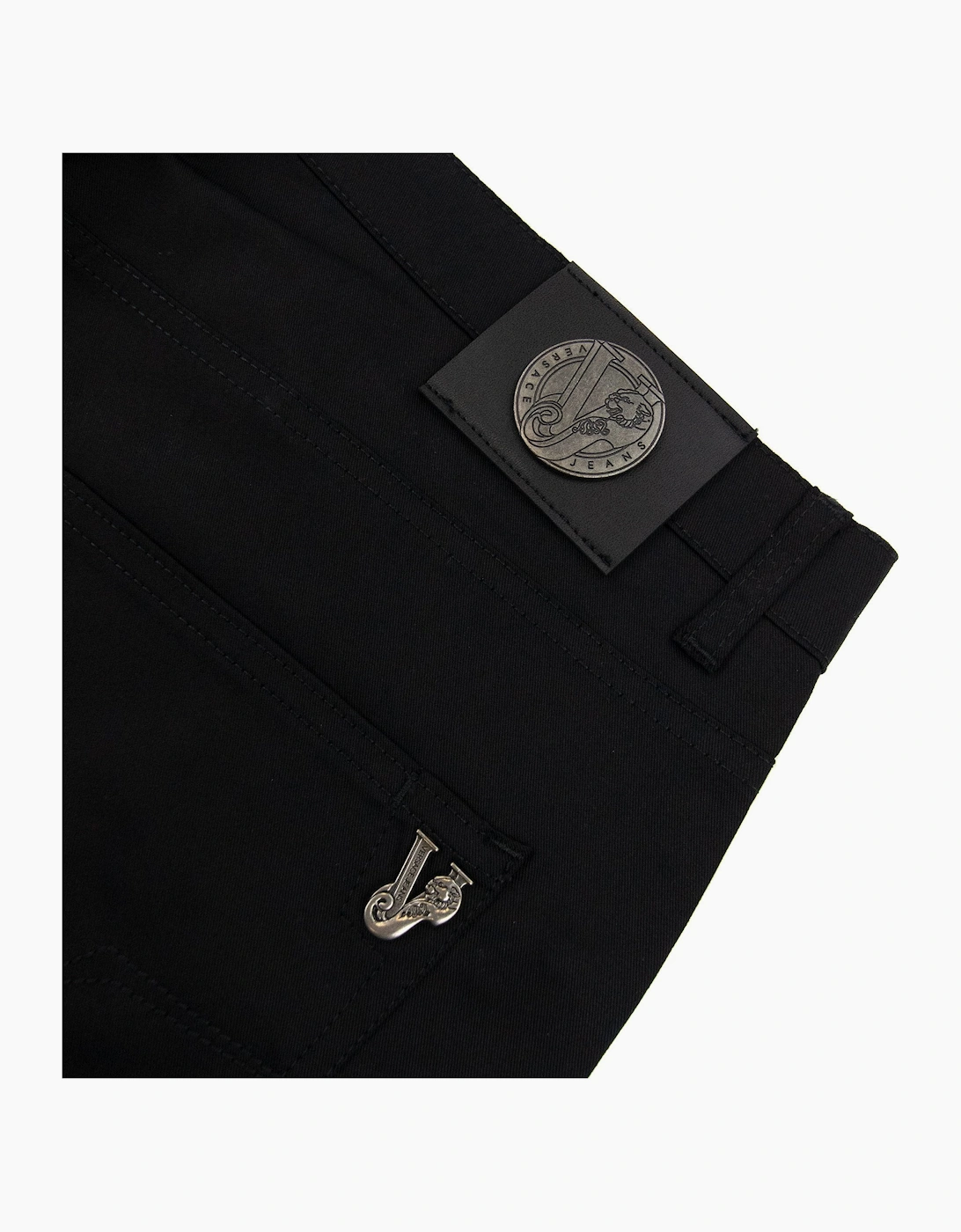 Versace Jeans Pocket Tiger Gabardine Reg Fit Jean Black