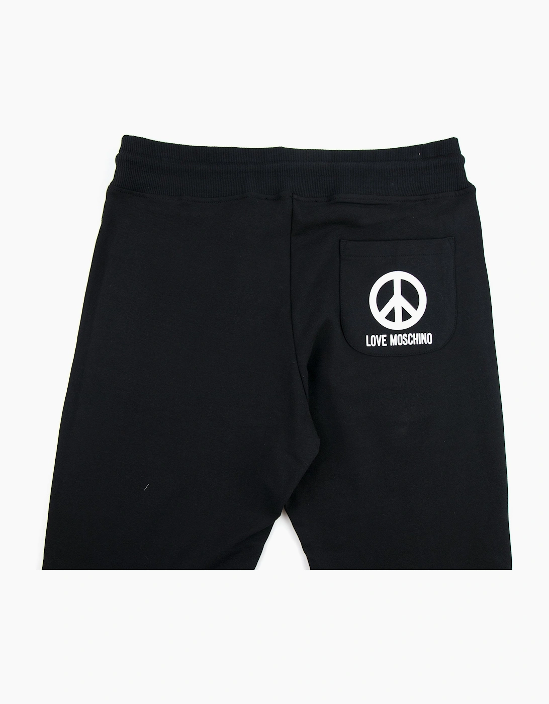 Love Moschino Peace Logo Back Pocket Pants Black