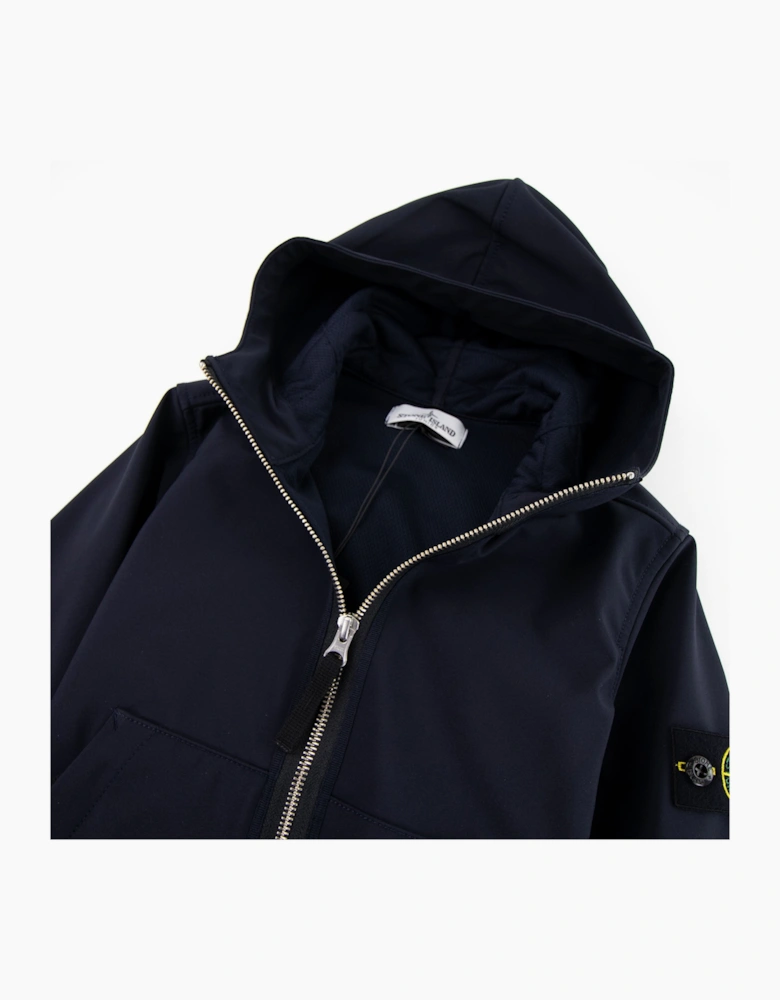 Stone Island Junior 40734 Light Soft Shell-r Jacket Navy V0020