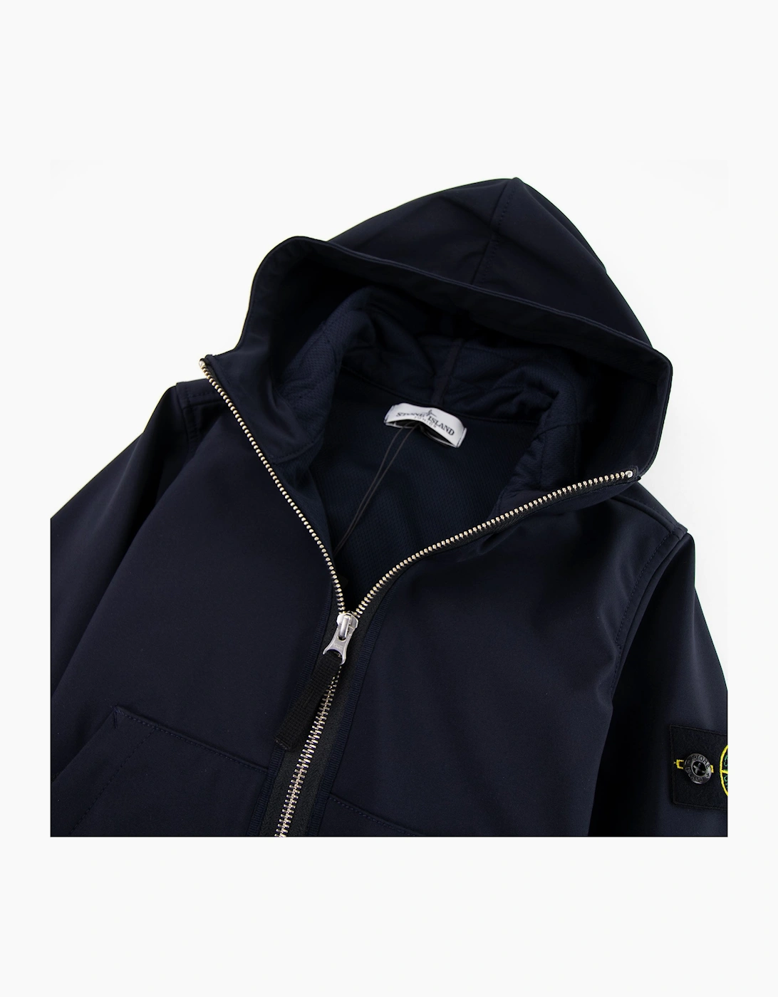 Stone Island Junior 40734 Light Soft Shell-r Jacket Navy V0020