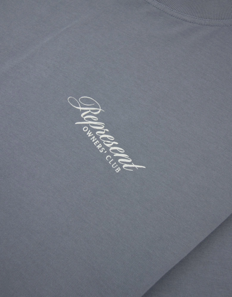 Represent Owners Club Script T Shirt Dusty Blue