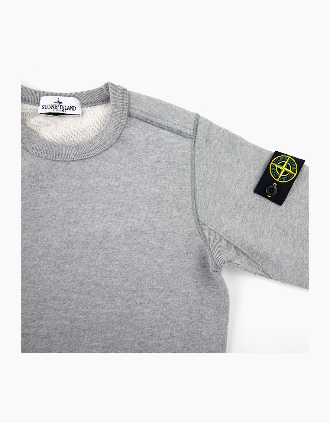 Stone Island Junior 60940 Crewneck Core Sweatshirt Grey V1064