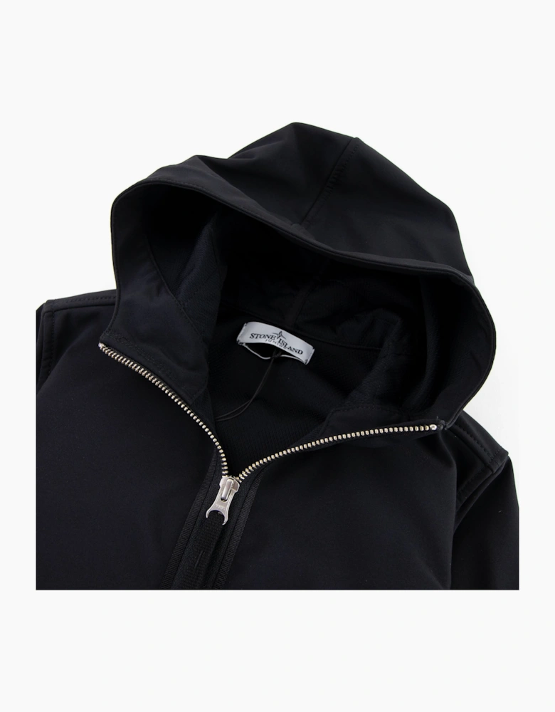 Stone Island Junior 40734 Light Soft Shell-r Jacket Black V0029
