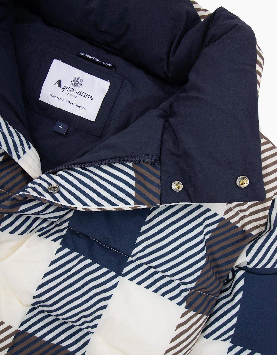 Aquascutum Sp Puffer Jacket Jumbo Check 50