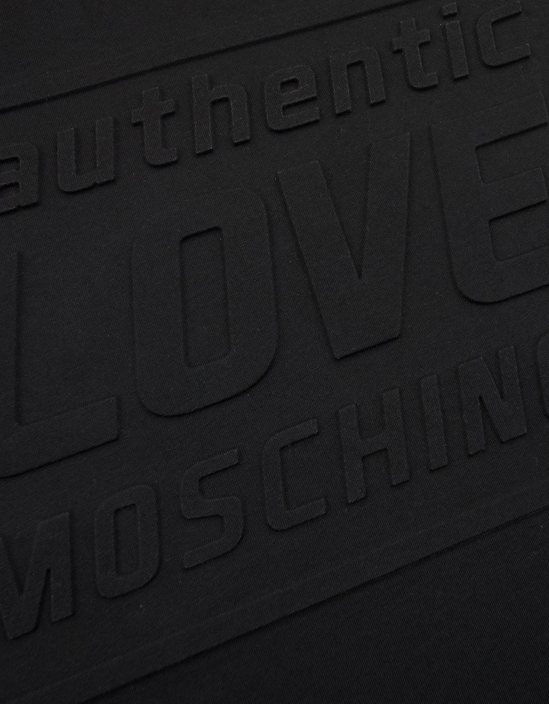 Love Moschino Authentic 3d Print T Shirt Black MX1