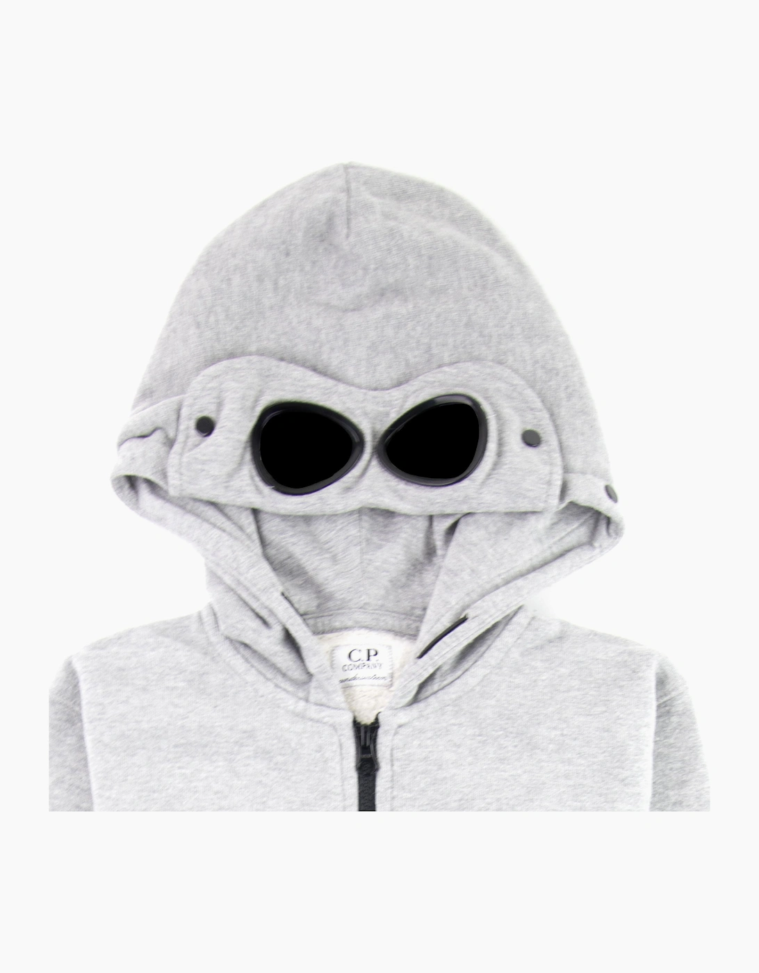 Cp Company Undersixteen Basic Fleece Goggle Hooded Sweatshirt Grey M93