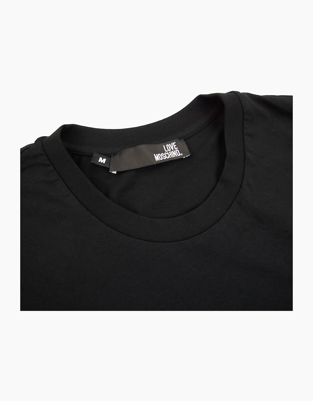 Love Moschino Authentic 3d Print T Shirt Black MX1