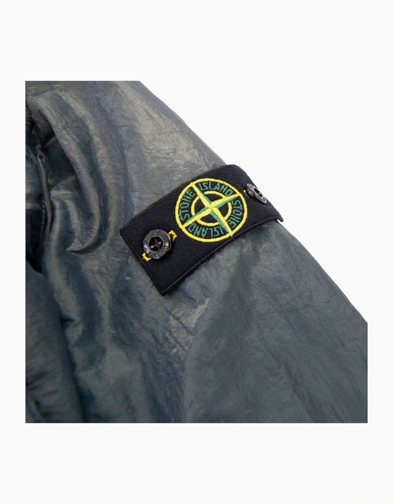 Stone Island Junior 40737 Iridescent Effect Bomber Jacket Green V2063
