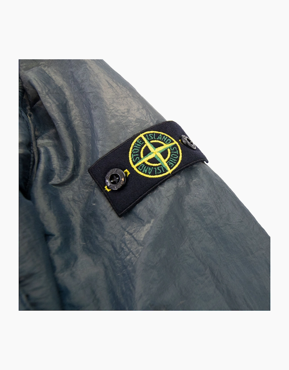 Stone Island Junior 40737 Iridescent Effect Bomber Jacket Green V2063