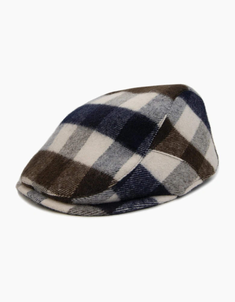 Aquascutum Water Repellent Macro Club Check Flat Cap Macro Club Check 30