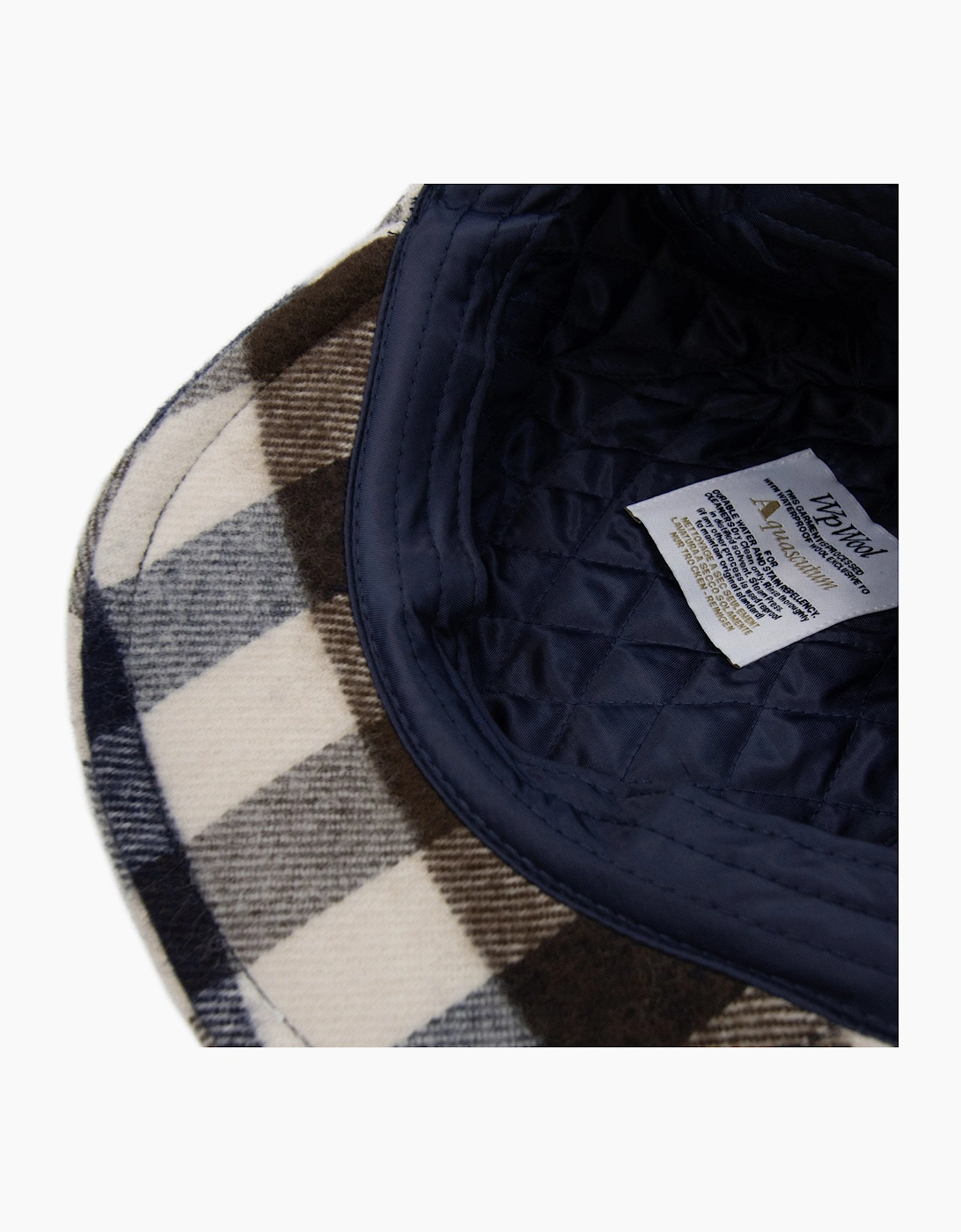 Aquascutum Water Repellent Macro Club Check Flat Cap Macro Club Check 30