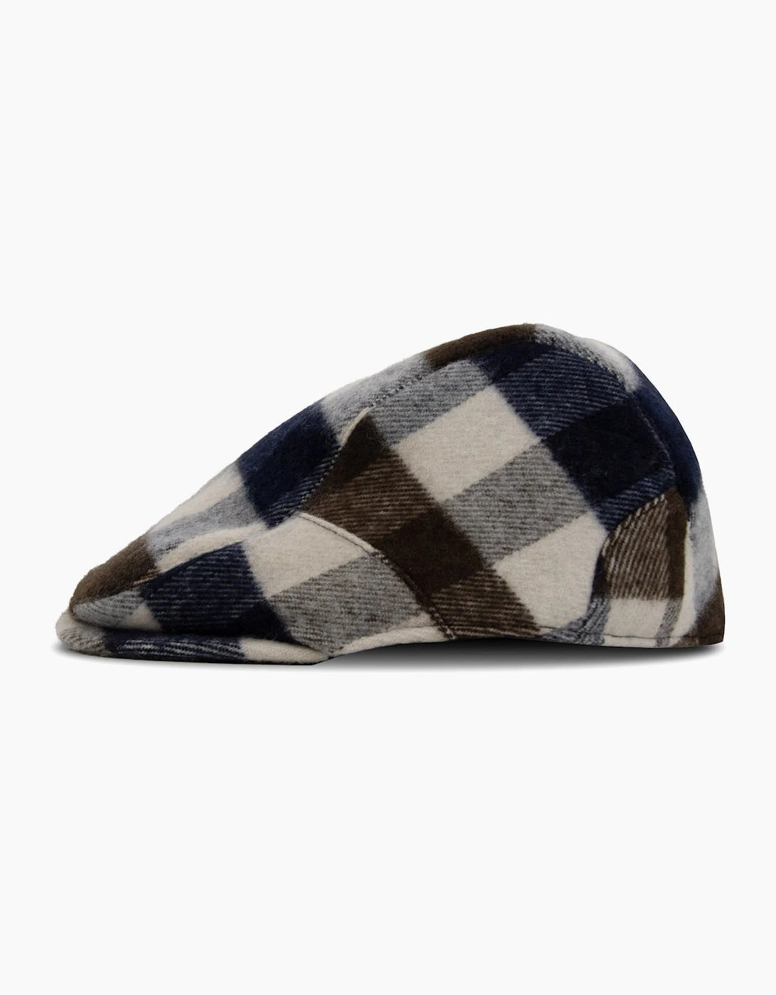 Aquascutum Water Repellent Macro Club Check Flat Cap Macro Club Check 30