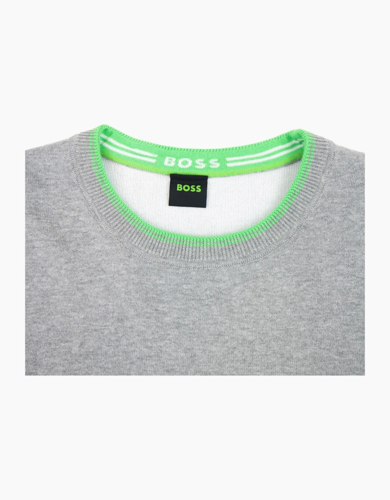 Hugo Boss Ritom Curved Logo Sweatshirt Grey 059