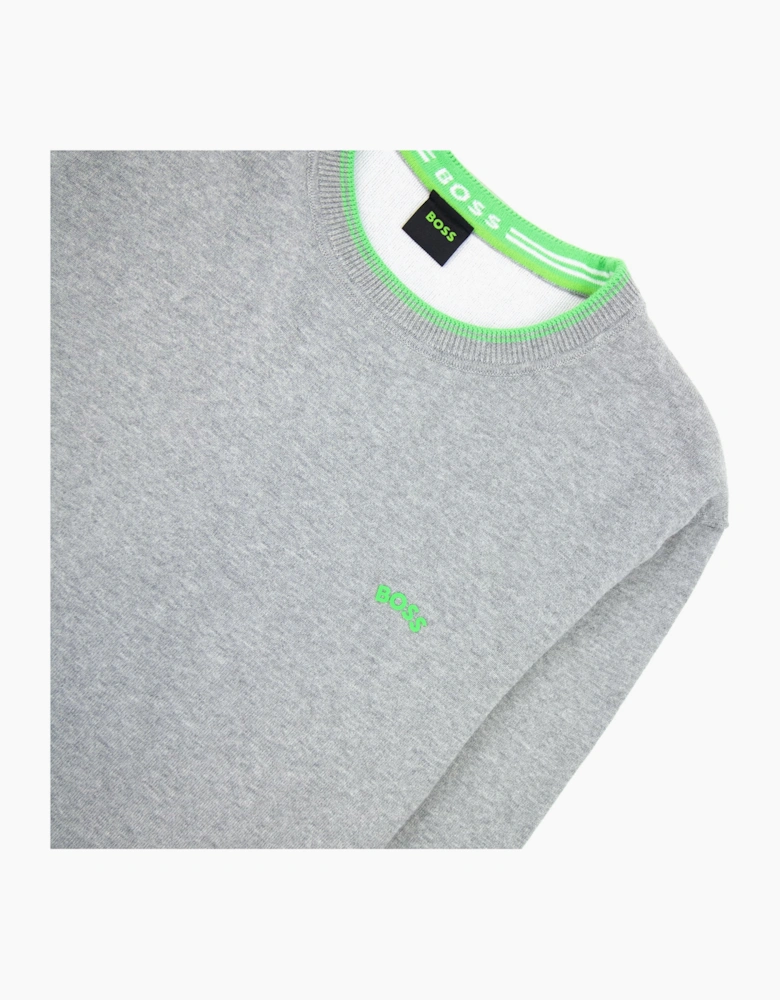 Hugo Boss Ritom Curved Logo Sweatshirt Grey 059